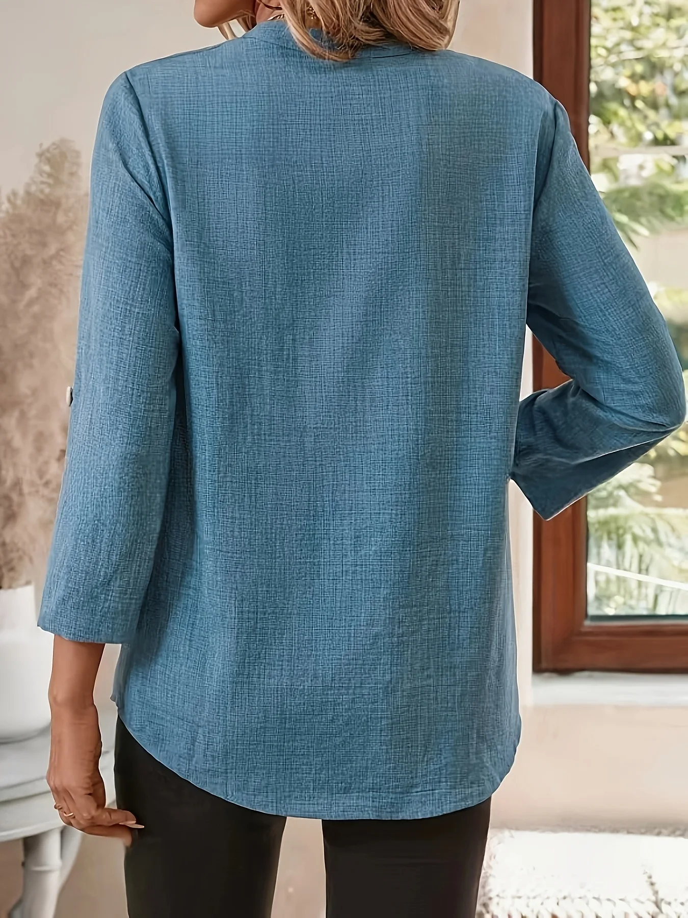 Solid Casual Loose Blouses For Women Fashion 2025 Autumn Vintage Women's Oversized Shirts And Blouses Elegant Youth Female Tops - Image 20
