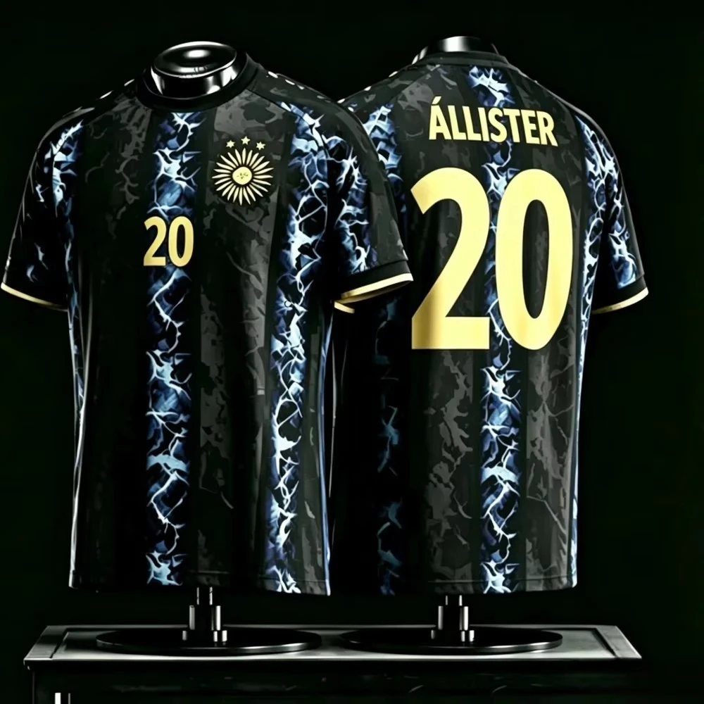 2026 New Argentine Messi Men's Football Jersey Casual Outdoor Breathable Quick-Drying Men's Short Sleeve T Shirt Summer Top - Image 7
