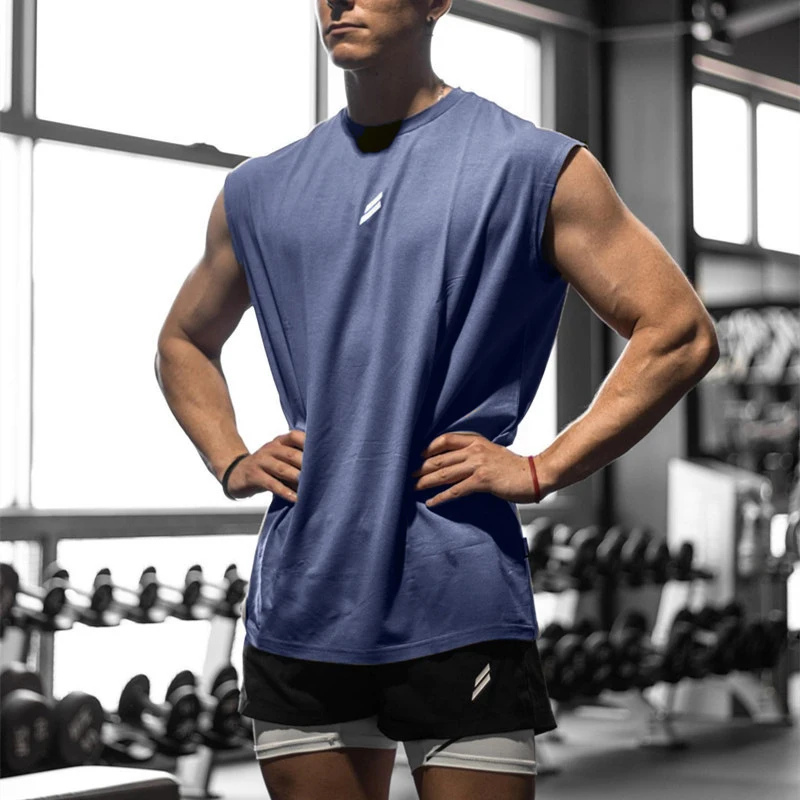NEW Summer Fitness Sports Tank Top Men Breathable Loose Mesh Training Sleeveless T-shirt Quick Drying vest male Fitness Clothing - Image 7