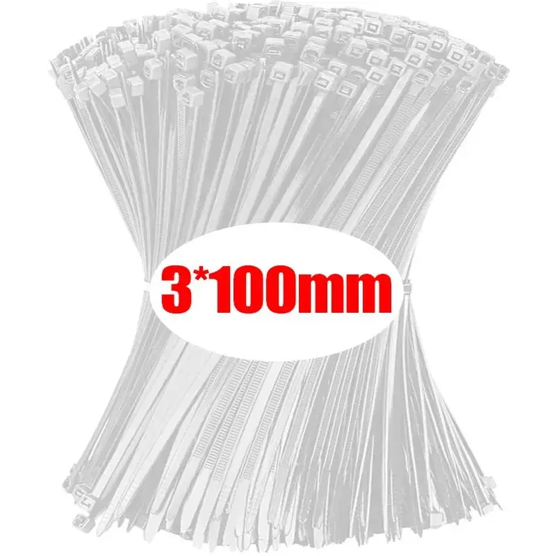 1000/100Pcs Nylon Cable Ties Self-locking Cord Ties Straps Adjustable Cables Fastening Loop Home Office Wire Zip Ties Wholesale - Image 11