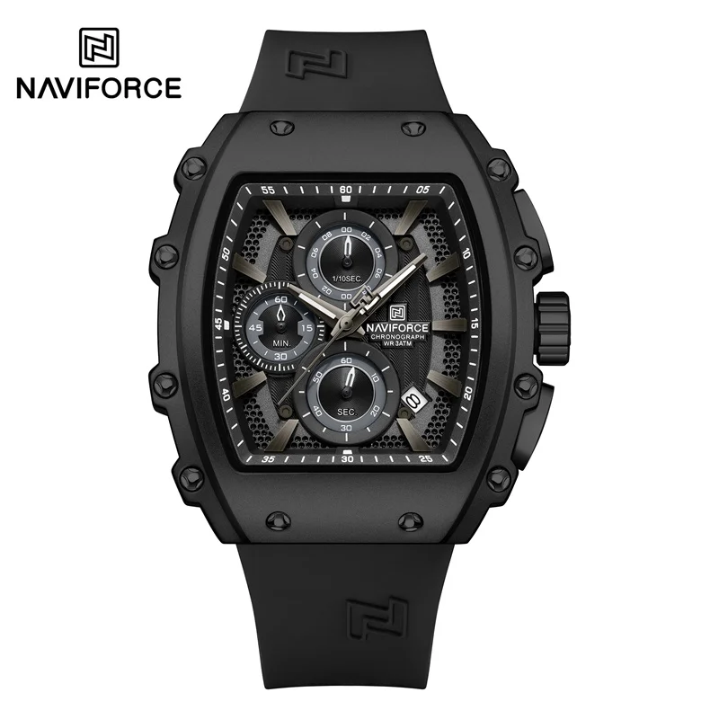 NAVIFORCE Fashionable 2025 Watches for Men Multifunctional 30M Waterproof Sports Quartz Silicone Strap Luxury Clock Reloj Hombre - Image 12