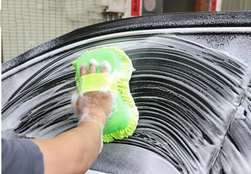 Microfiber Car Washer Sponge Cleaning Car Care Detailing Brushes Washing Towel Auto Gloves Styling Accessories - Image 4