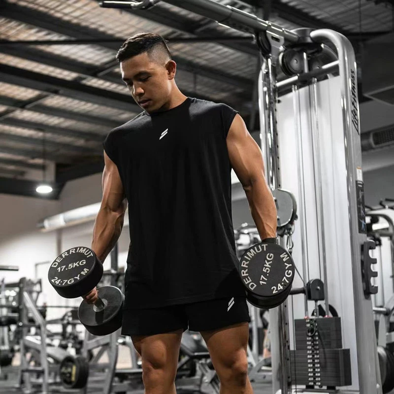 NEW Summer Fitness Sports Tank Top Men Breathable Loose Mesh Training Sleeveless T-shirt Quick Drying vest male Fitness Clothing - Image 17