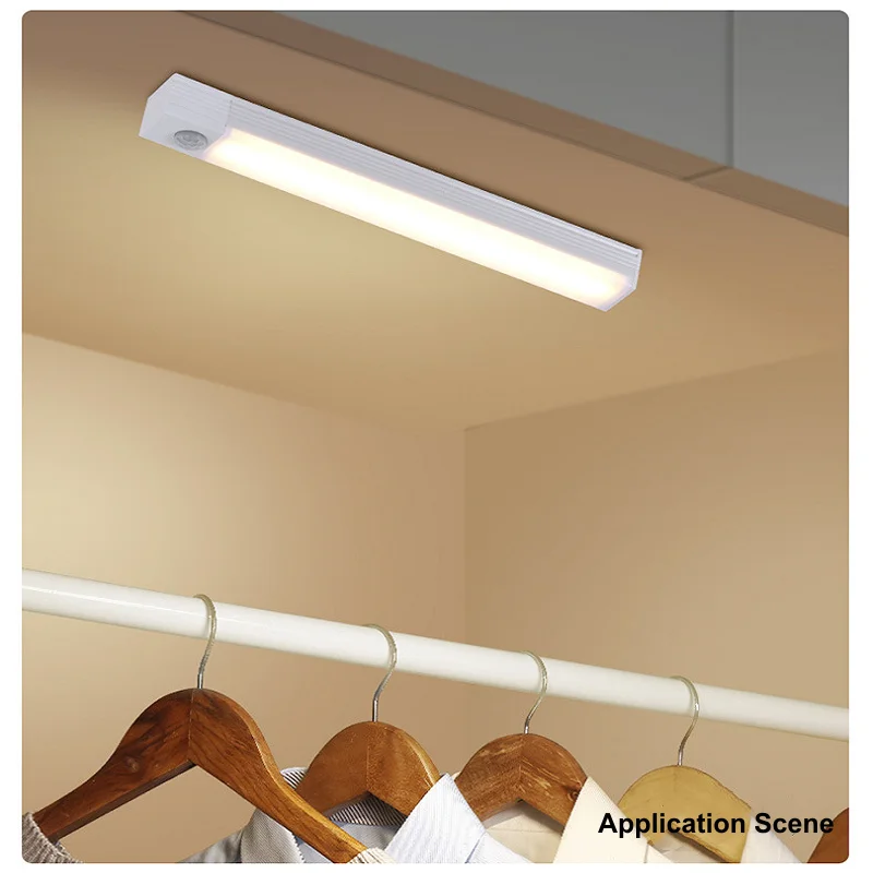 Wireless USB Rechargeable Motion Sensor LED Bar Light Induction Night Light Portable Cordless Magnetic Cabinet Lamp for Kitchen - Image 5
