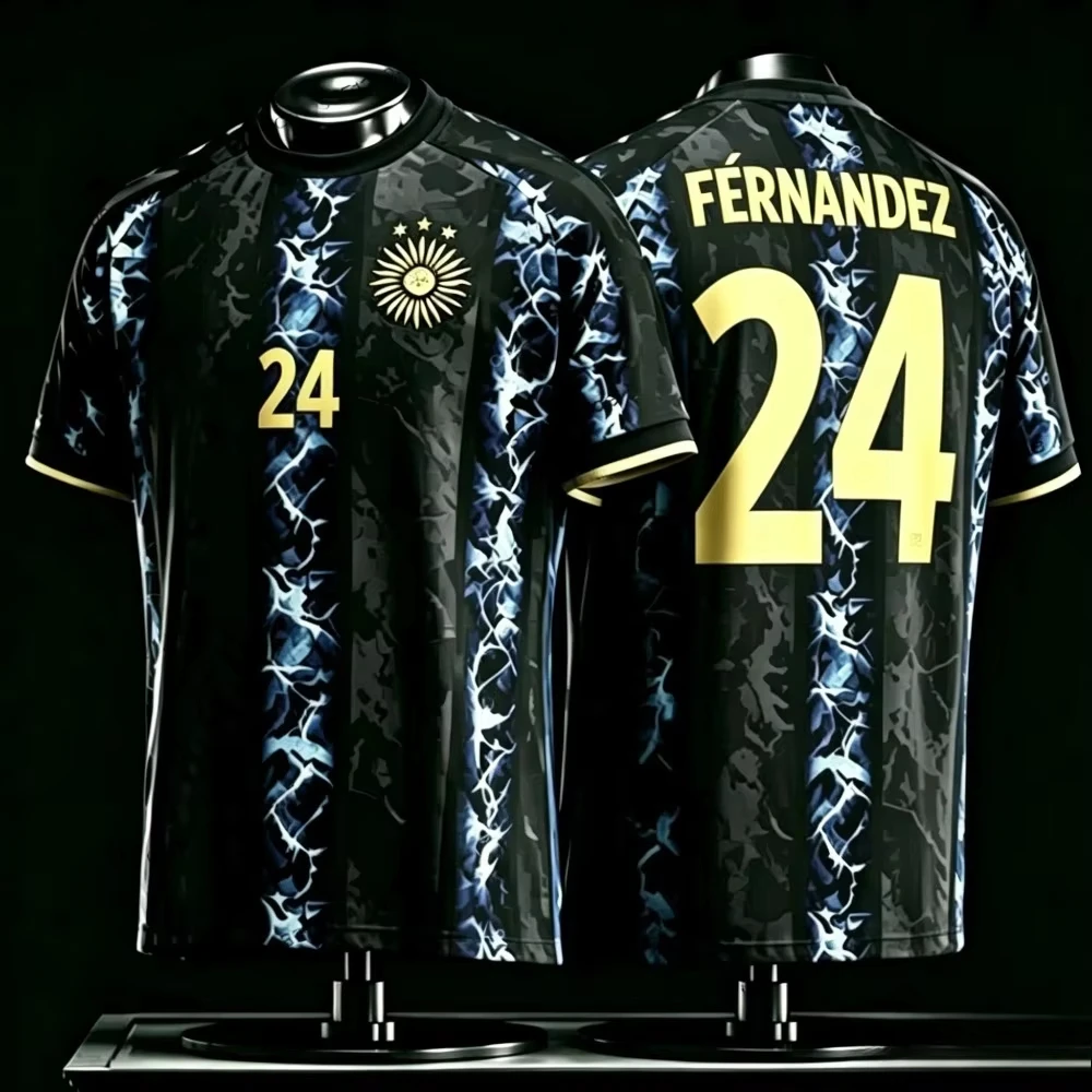 2026 New Argentine Messi Men's Football Jersey Casual Outdoor Breathable Quick-Drying Men's Short Sleeve T Shirt Summer Top - Image 4