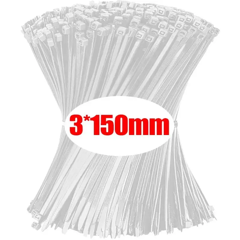 1000/100Pcs Nylon Cable Ties Self-locking Cord Ties Straps Adjustable Cables Fastening Loop Home Office Wire Zip Ties Wholesale - Image 8