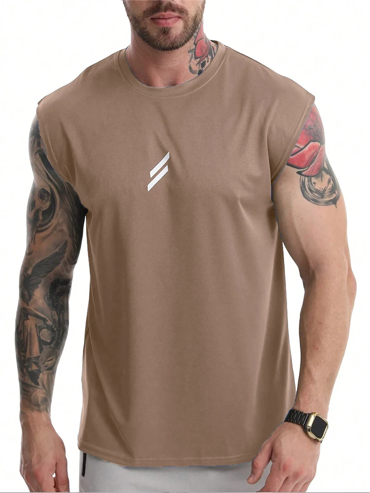 NEW Summer Fitness Sports Tank Top Men Breathable Loose Mesh Training Sleeveless T-shirt Quick Drying vest male Fitness Clothing - Image 10
