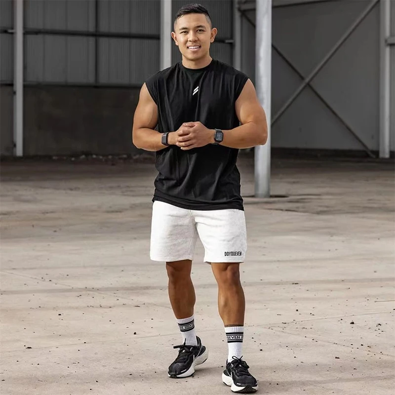 NEW Summer Fitness Sports Tank Top Men Breathable Loose Mesh Training Sleeveless T-shirt Quick Drying vest male Fitness Clothing - Image 16