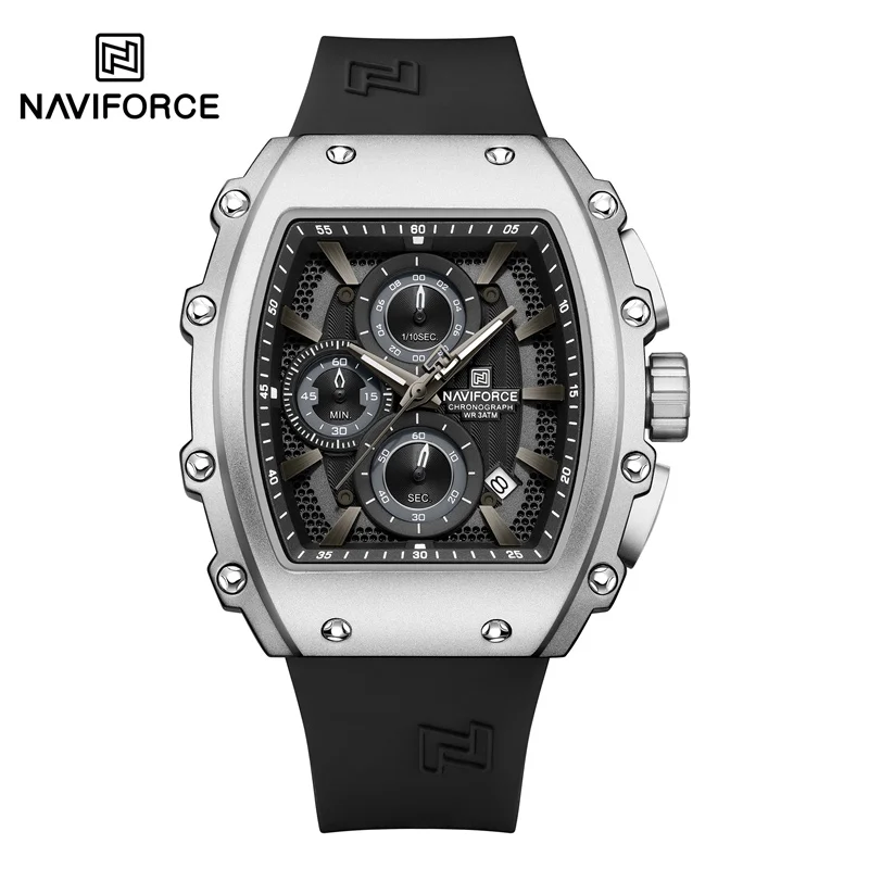 NAVIFORCE Fashionable 2025 Watches for Men Multifunctional 30M Waterproof Sports Quartz Silicone Strap Luxury Clock Reloj Hombre - Image 11