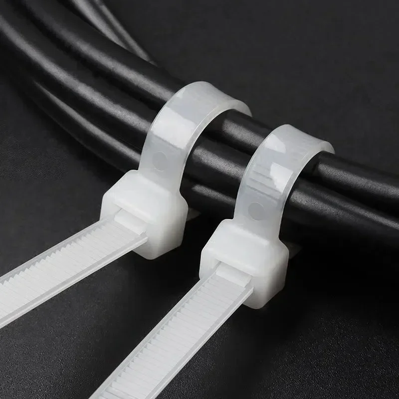 1000/100Pcs Nylon Cable Ties Self-locking Cord Ties Straps Adjustable Cables Fastening Loop Home Office Wire Zip Ties Wholesale - Image 3