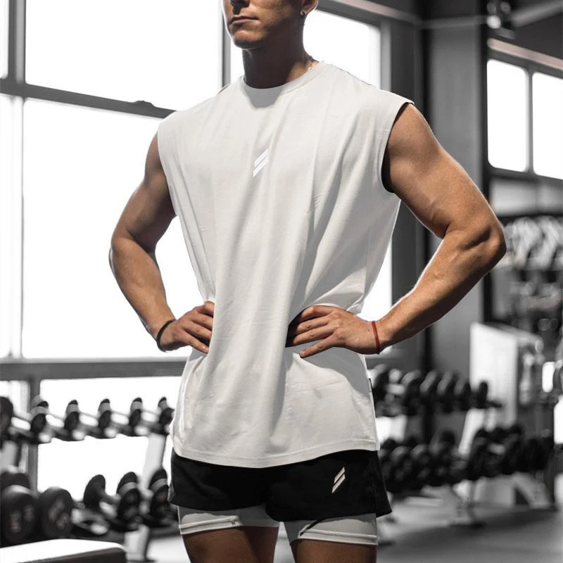 NEW Summer Fitness Sports Tank Top Men Breathable Loose Mesh Training Sleeveless T-shirt Quick Drying vest male Fitness Clothing - Image 8