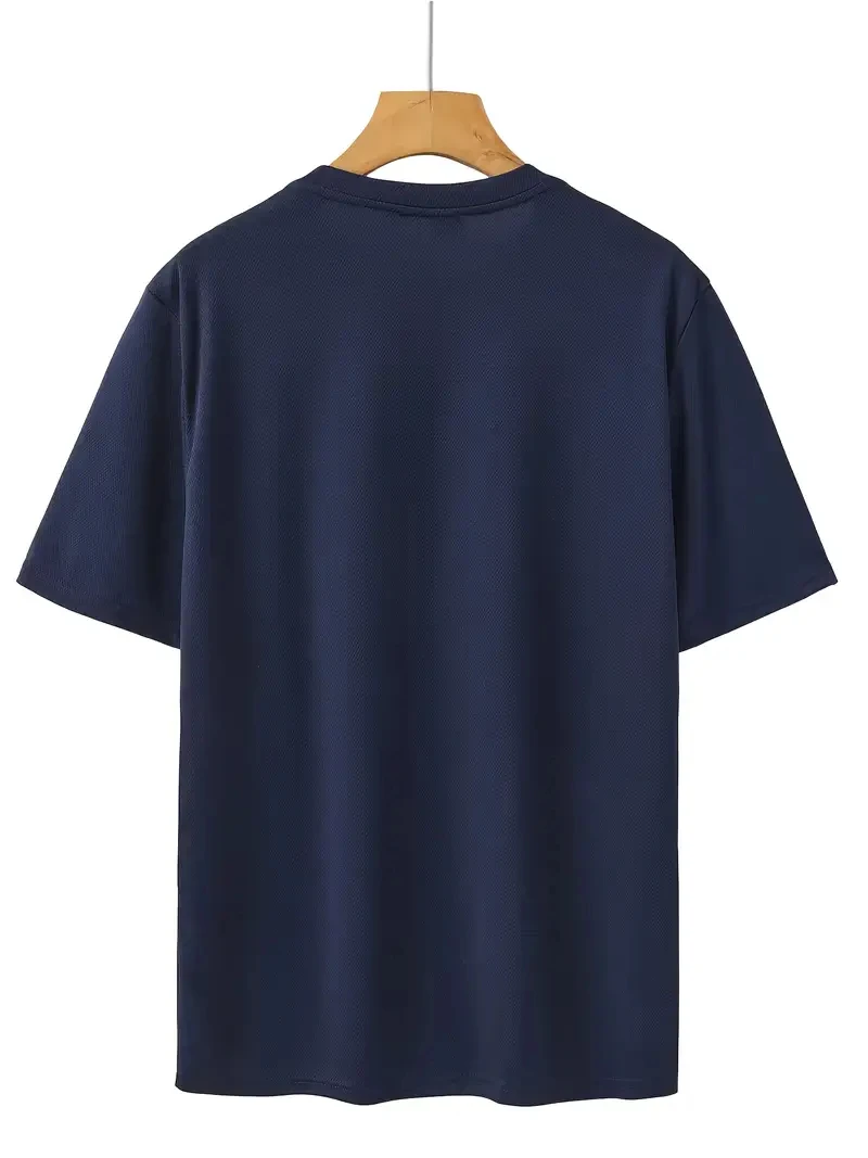 1-3 Pack Men's Quick Dry Mesh T-shirts, Casual Loose Fit Crew Neck Short Sleeve Tops for Sports & Daily Life - Image 8
