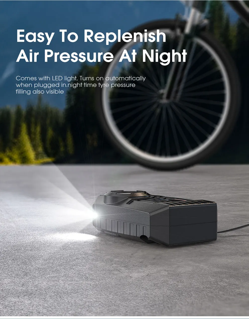 CARSUN Mini Air Pump Tire Inflator Car Electric Mini 20L/Min Portable Air Compressor For Car Motorcycles Bicycle Inflatable - Image 11