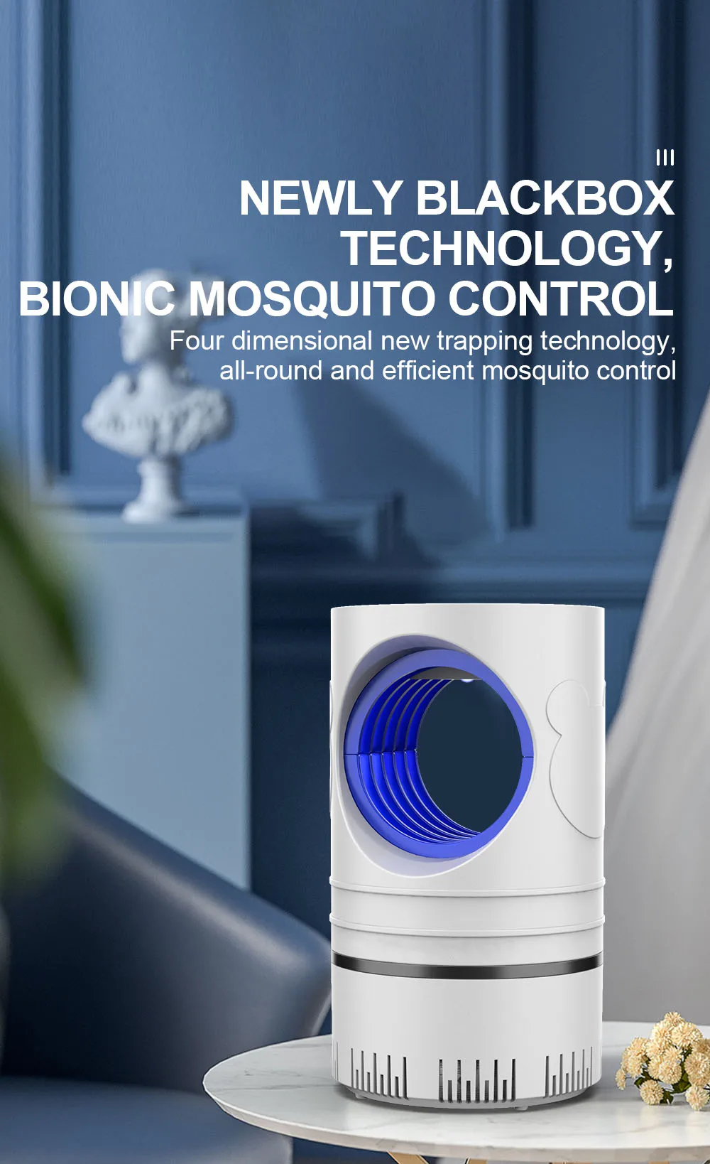 1 PC Electric Fly Bug Mosquito Insect Killer LED Light Trap Control Lamp Small Pest with USB Power Supply and Adapter - Image 9