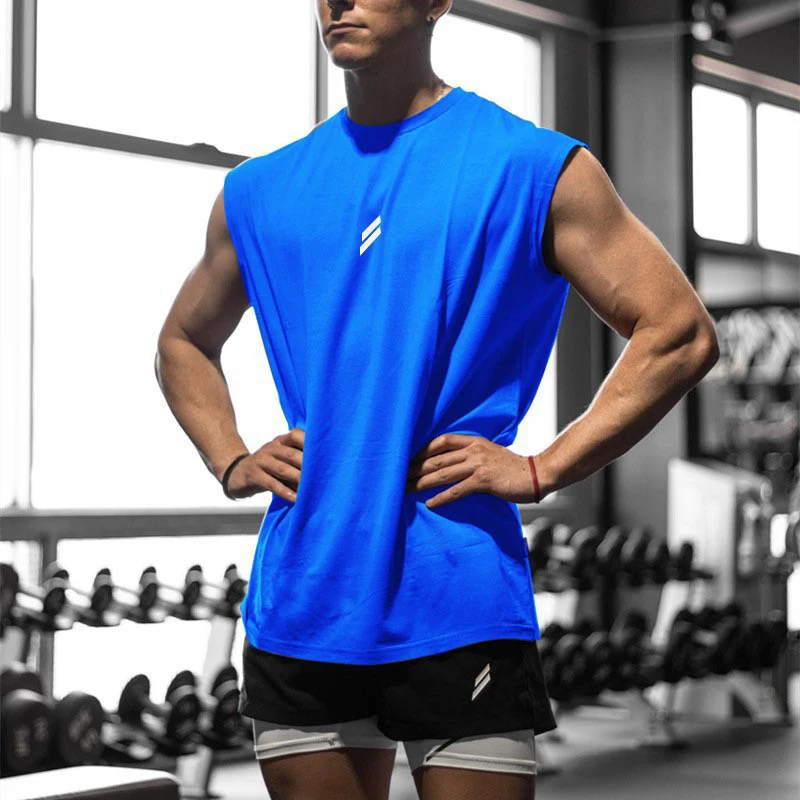 NEW Summer Fitness Sports Tank Top Men Breathable Loose Mesh Training Sleeveless T-shirt Quick Drying vest male Fitness Clothing - Image 6