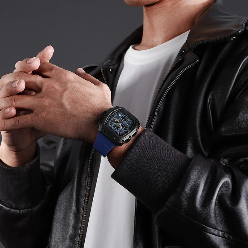 NAVIFORCE Fashionable 2025 Watches for Men Multifunctional 30M Waterproof Sports Quartz Silicone Strap Luxury Clock Reloj Hombre - Image 5