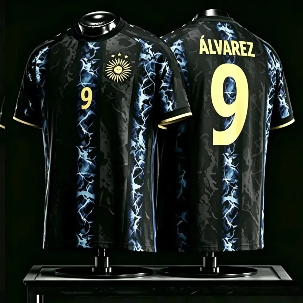 2026 New Argentine Messi Men's Football Jersey Casual Outdoor Breathable Quick-Drying Men's Short Sleeve T Shirt Summer Top - Image 2