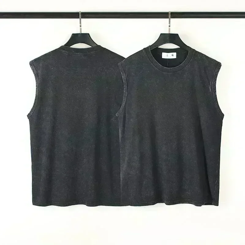 Oversized T Shirt for Men Vintage Wash Brazilian Graphic Print Tank Top Sleeveless Vest Woman Gym Y2k Clothes Streetwear Summer - Image 8