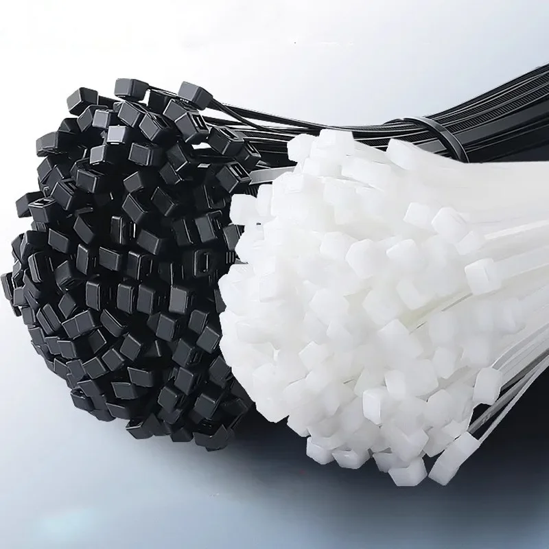 1000/100Pcs Nylon Cable Ties Self-locking Cord Ties Straps Adjustable Cables Fastening Loop Home Office Wire Zip Ties Wholesale - Image 14