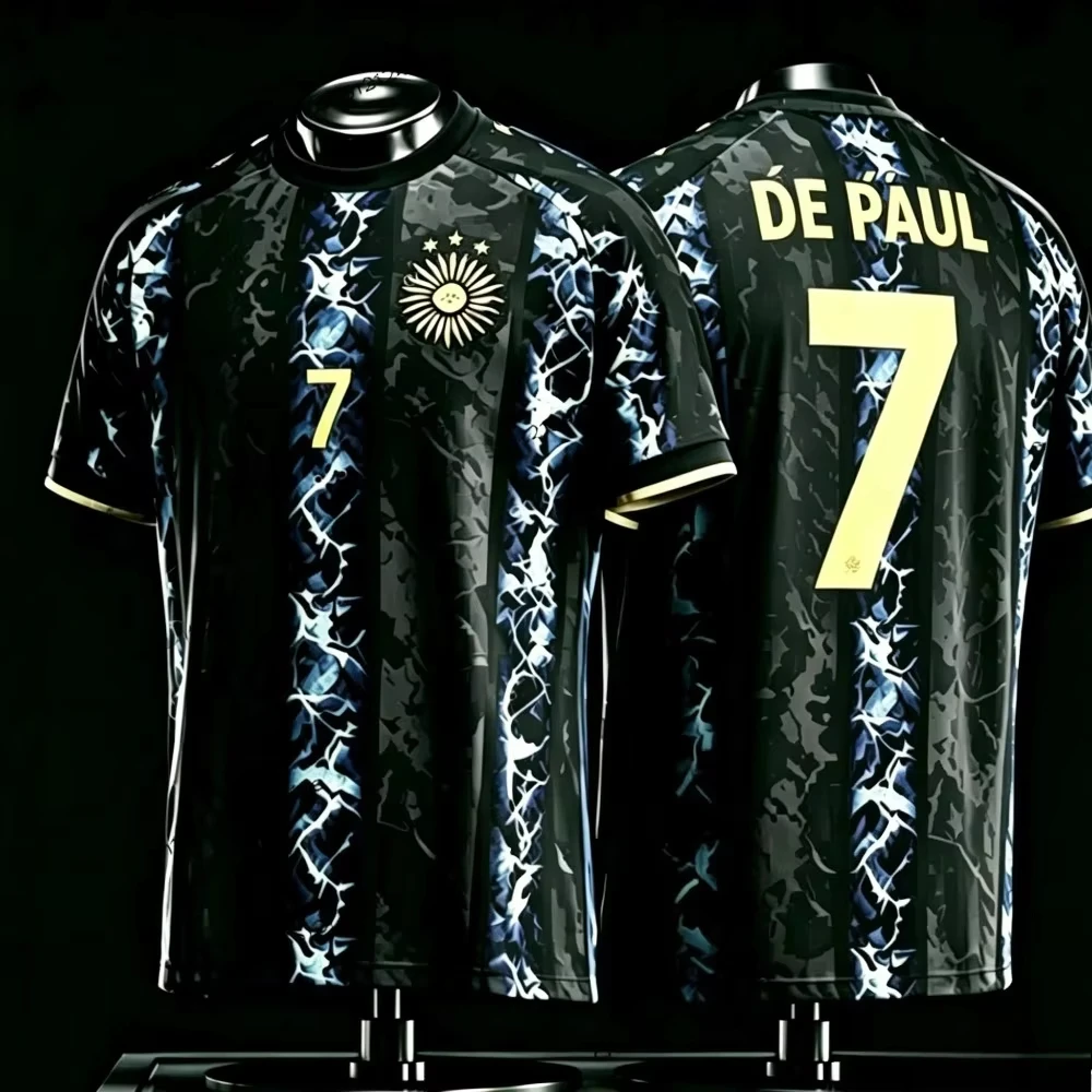 2026 New Argentine Messi Men's Football Jersey Casual Outdoor Breathable Quick-Drying Men's Short Sleeve T Shirt Summer Top - Image 11