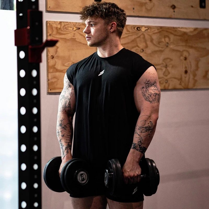 NEW Summer Fitness Sports Tank Top Men Breathable Loose Mesh Training Sleeveless T-shirt Quick Drying vest male Fitness Clothing - Image 18