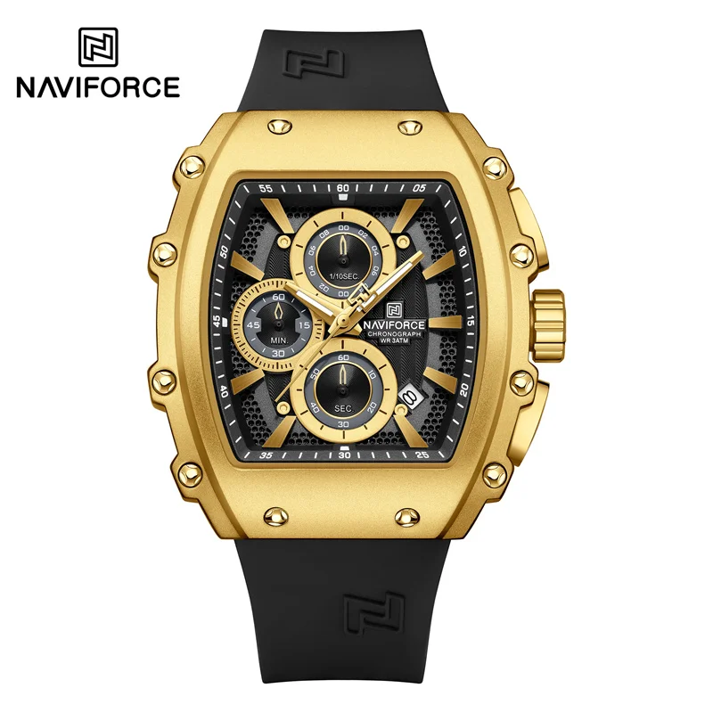 NAVIFORCE Fashionable 2025 Watches for Men Multifunctional 30M Waterproof Sports Quartz Silicone Strap Luxury Clock Reloj Hombre - Image 16